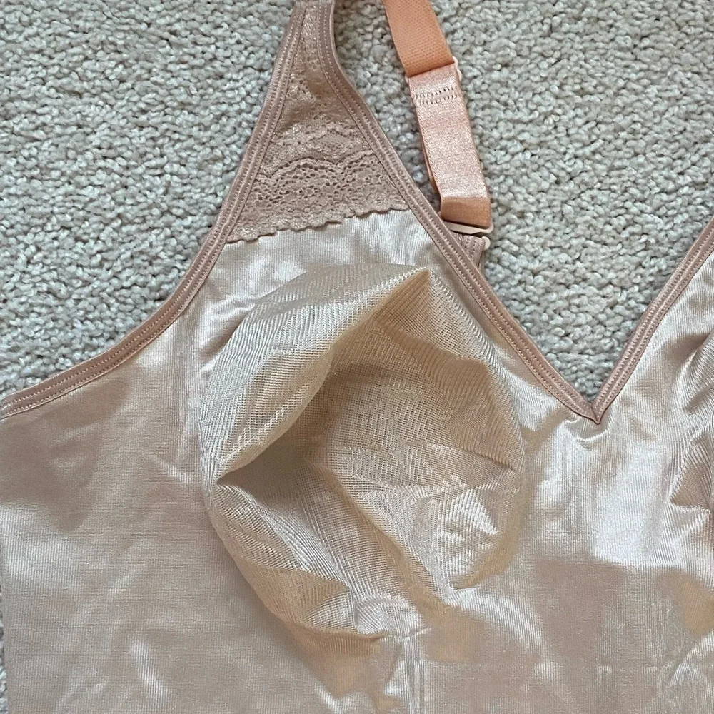 RUBY RIBBON PIN UP CAMI #3055 size 48 Pale Nude New